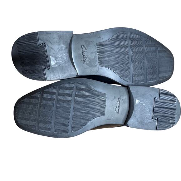 NWOT-Clarks Tilden Mens Leather Cap-Toe Dress Shoes Size 11W - Picture 3 of 11